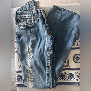 True Religion Blue Straight Leg Jeans